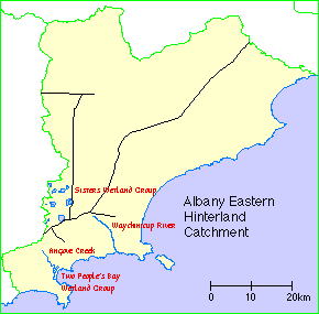 Albany Eastern Hinterland catchment